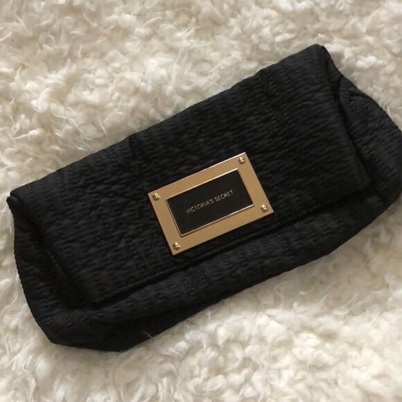 Victoria secret black quilted clutch bag - Picture 1 of 7